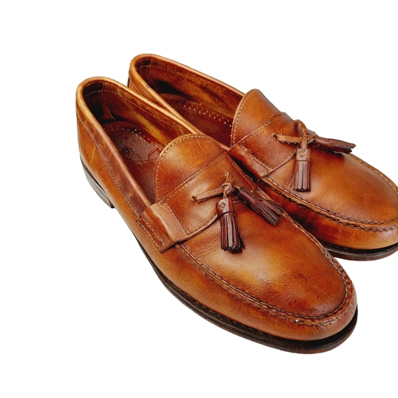 G H Bass Weejuns Men's Tasseled Loafers Brown Leather Shoe Sz 13 D Made in USA - Picture 12 of 16